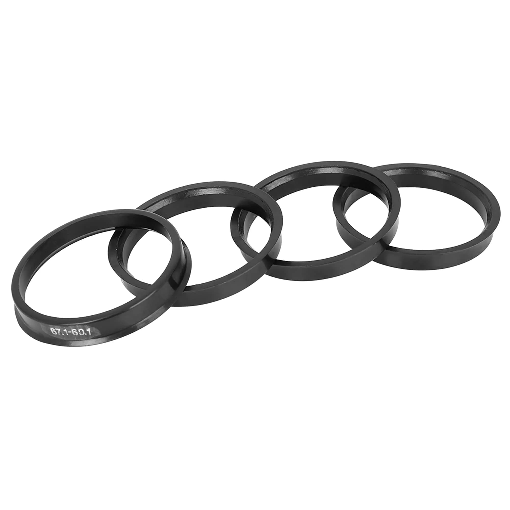 X AUTOHAUX Plastic Hub Centric Rings 67.1mm OD to 60.1mm ID | Eliminate Steering Wheel Vibrations - main product image
