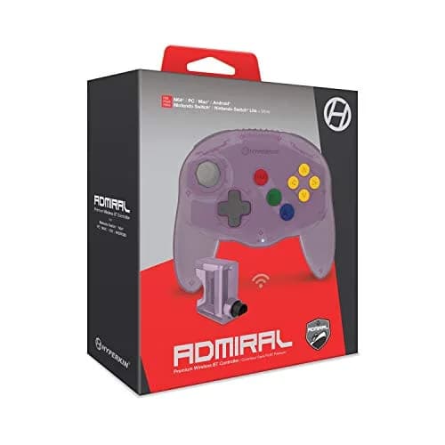 Hyperkin Admiral Premium BT Controller for Nintendo 64 Amethyst Purple | Wireless, Ergonomic & Compatible with PC/Mac/Android thumbnail 2