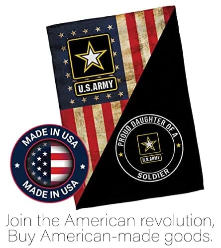 POYOMUK US Military U.S. Army Proud Daughter of A Soldier Flag 12" x 18.5" | Double-Sided Garden Banner thumbnail 5