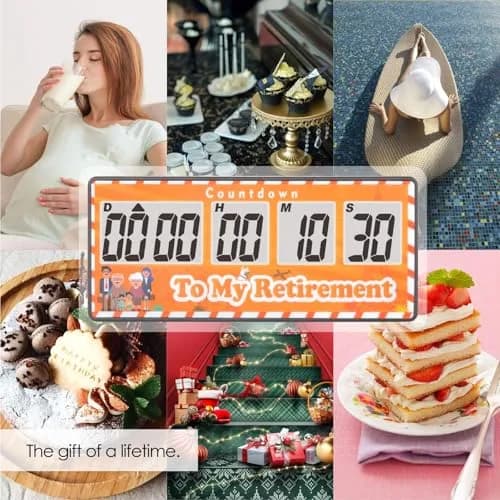Jayron 9999 Day Digital Countdown Timer Yellow | 27 Years Max Count | Pause & Resume Function thumbnail 7