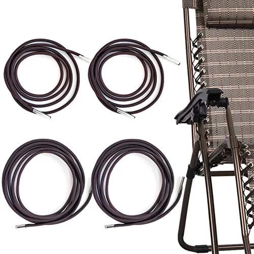 Bealuffe Replacement Recliner Cords 2.2m (86.6") & 1.4m (55") | Coffee Brown, Pack of 4 thumbnail 1