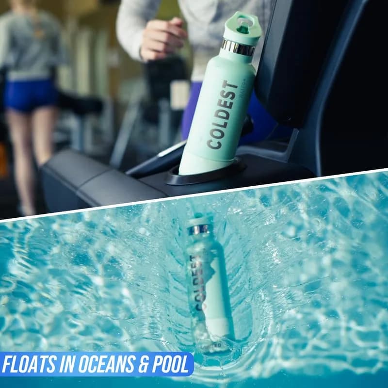 The Coldest Water Insulated Water Bottle with Straw Lid 40 oz (1183ml) | Keeps Drinks Cold 36 Hrs, Hot 13 Hrs thumbnail 13