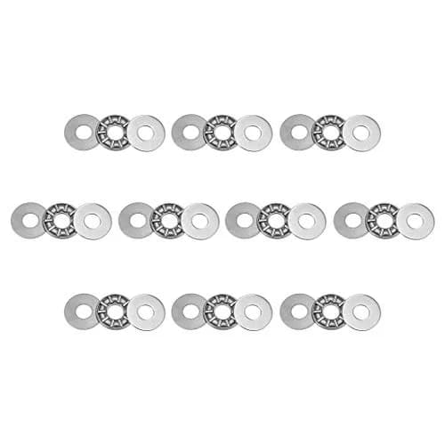 uxcell AXK0821 Thrust Needle Roller Bearings with Washers 8mm Bore 21mm OD 2mm Width 10pcs | High Load Capacity for Compact Spaces thumbnail 1