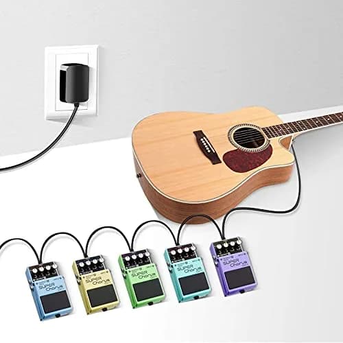 WUKUR 9V Guitar Pedal Power Supply 1A Tip Negative | Noise-Filtered, ETL Listed thumbnail 2