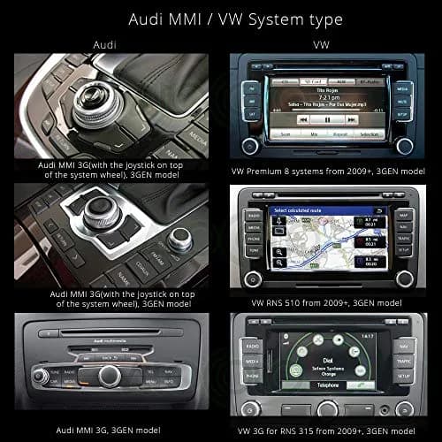 YuYue Electronic Bluetooth AUX Receiver Cable Adapter for VW Audi AMI MDI Interface 3G (Black, 30cm Cable) thumbnail 4