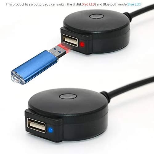 YuYue Electronic Bluetooth AUX Receiver Cable Adapter for VW Audi AMI MDI Interface 3G (Black, 30cm Cable) thumbnail 2