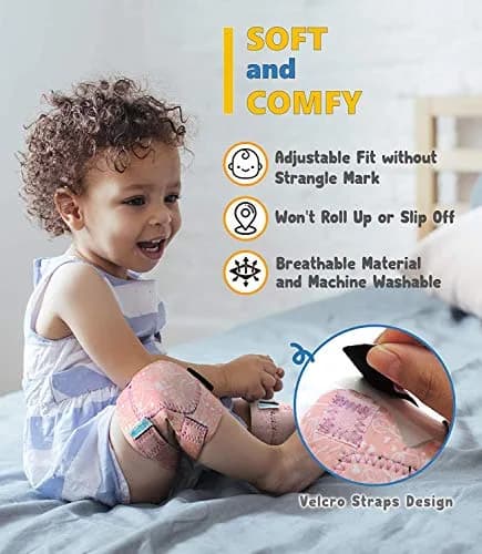 Simply Kids Baby Knee Pads for Crawling (2 Pairs) | CPSIA Certified Toddler Protector thumbnail 4