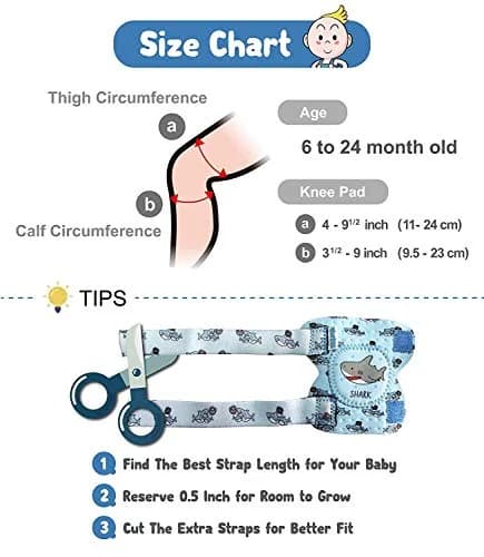Simply Kids Baby Knee Pads for Crawling (2 Pairs) | CPSIA Certified Toddler Protector thumbnail 5