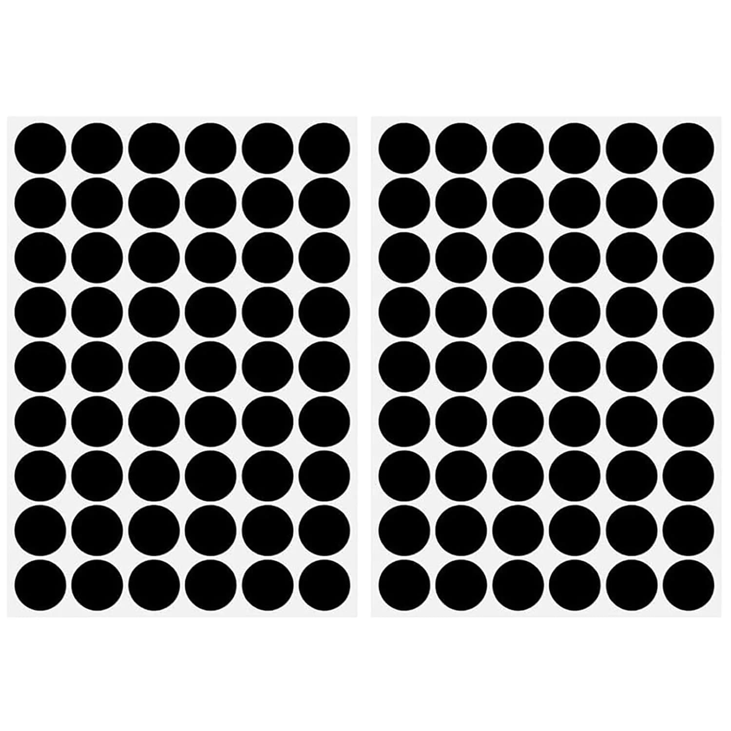 ZXUEZHENG Self-Adhesive Screw Hole Stickers Black 21mm (0.83") | Covers Furniture Screw Holes for a Clean Finish