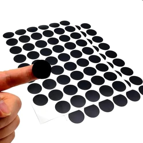ZXUEZHENG Self-Adhesive Screw Hole Stickers Black 21mm (0.83") | Covers Furniture Screw Holes for a Clean Finish thumbnail 4