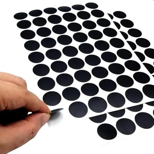 ZXUEZHENG Self-Adhesive Screw Hole Stickers Black 21mm (0.83") | Covers Furniture Screw Holes for a Clean Finish thumbnail 3