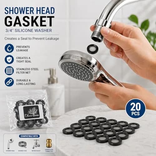 Olivia tree Black Silicone Washer Gasket 0.75 inch (19 mm) | Prevents Leaks & Restricts Flow thumbnail 7