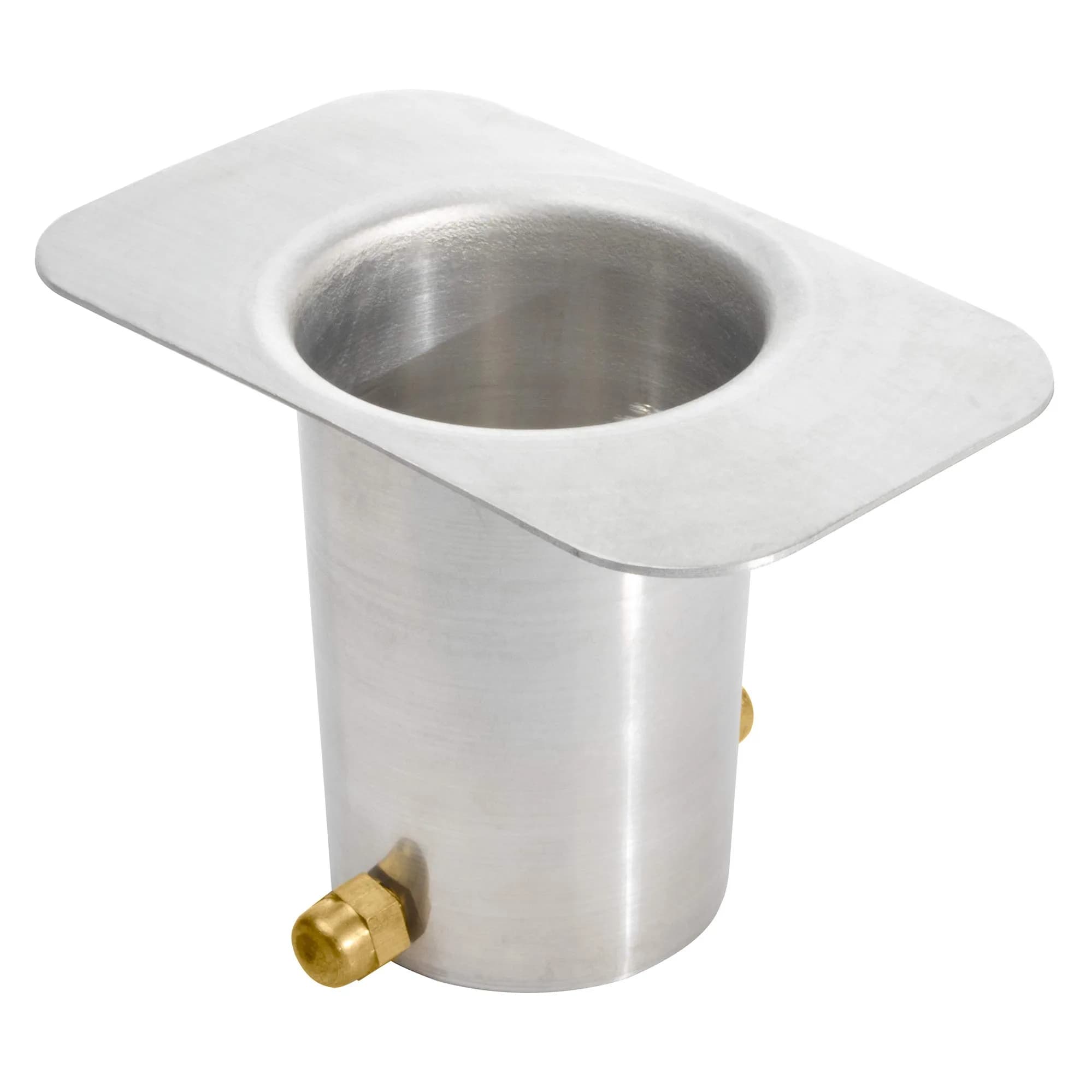 Monarch Rain Chains Aluminum Mill Finish Gutter Adapter with Brass Bolt | 5 x 3.5 x 3 inches