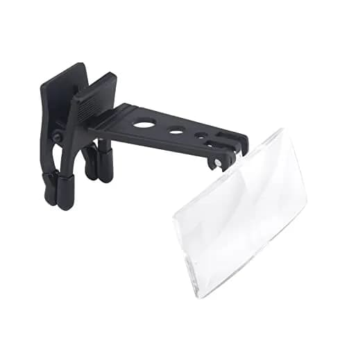 UXELY Clip-On Magnifier Glasses with 3 Interchangeable Lenses (1.5X, 2.5X, 3.5X) | Hands-Free Loupe for Detailed Work thumbnail 5
