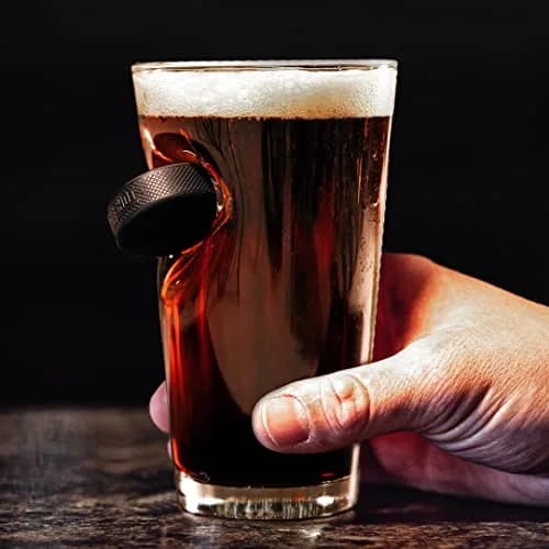 BenShot Hockey Puck Pint Glass - 16oz | Made in the USA thumbnail 3