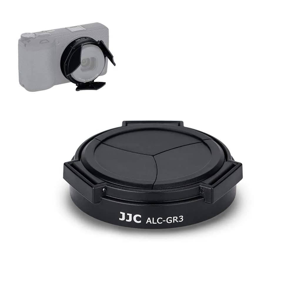 JJC Aluminum Lens Cap for Ricoh GR IV HDF Monochrome | 1.7cm (0.67in) Lens Protector — Auto Cap for GR III