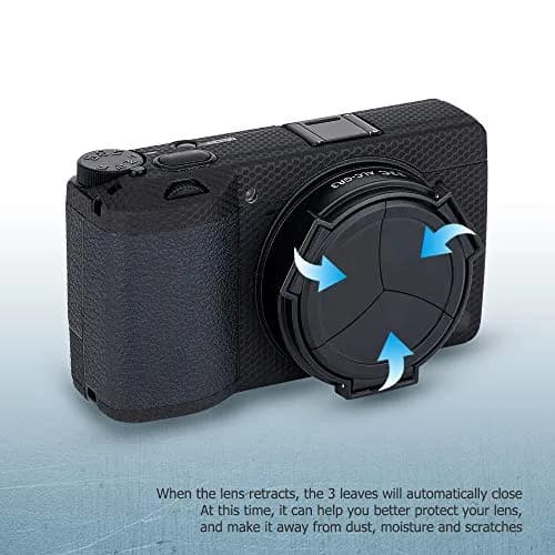 JJC Auto Lens Cap for Ricoh GR III GR III HDF, 56mm (2.2 inches) Diameter | Protects Lens from Dust, Moisture & Scratches thumbnail 5