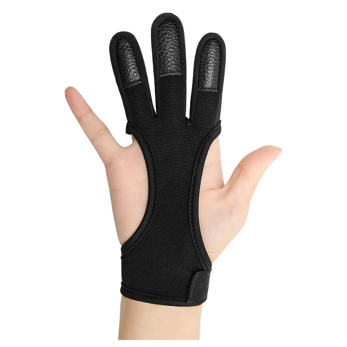 Coolrunner Archery Glove Three Finger Leather Right Hand Small | Protects Fingers from Bowstring - main product image