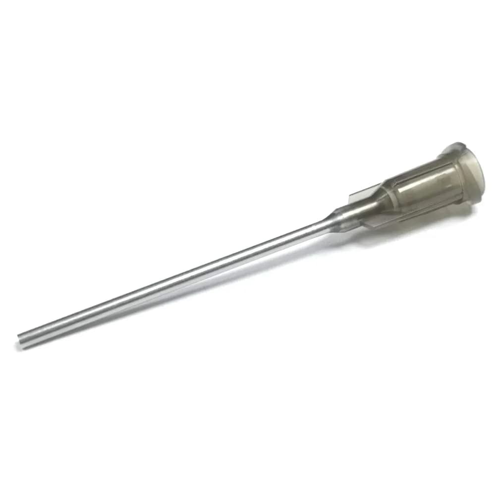 SANANTS 14 Gauge Blunt Tip Dispensing Needles 1.5in (3.8cm) Luer Lock, Olive, 50 Pcs | Industrial Precision Applicator — Gray / 16Ga x 1.5＂