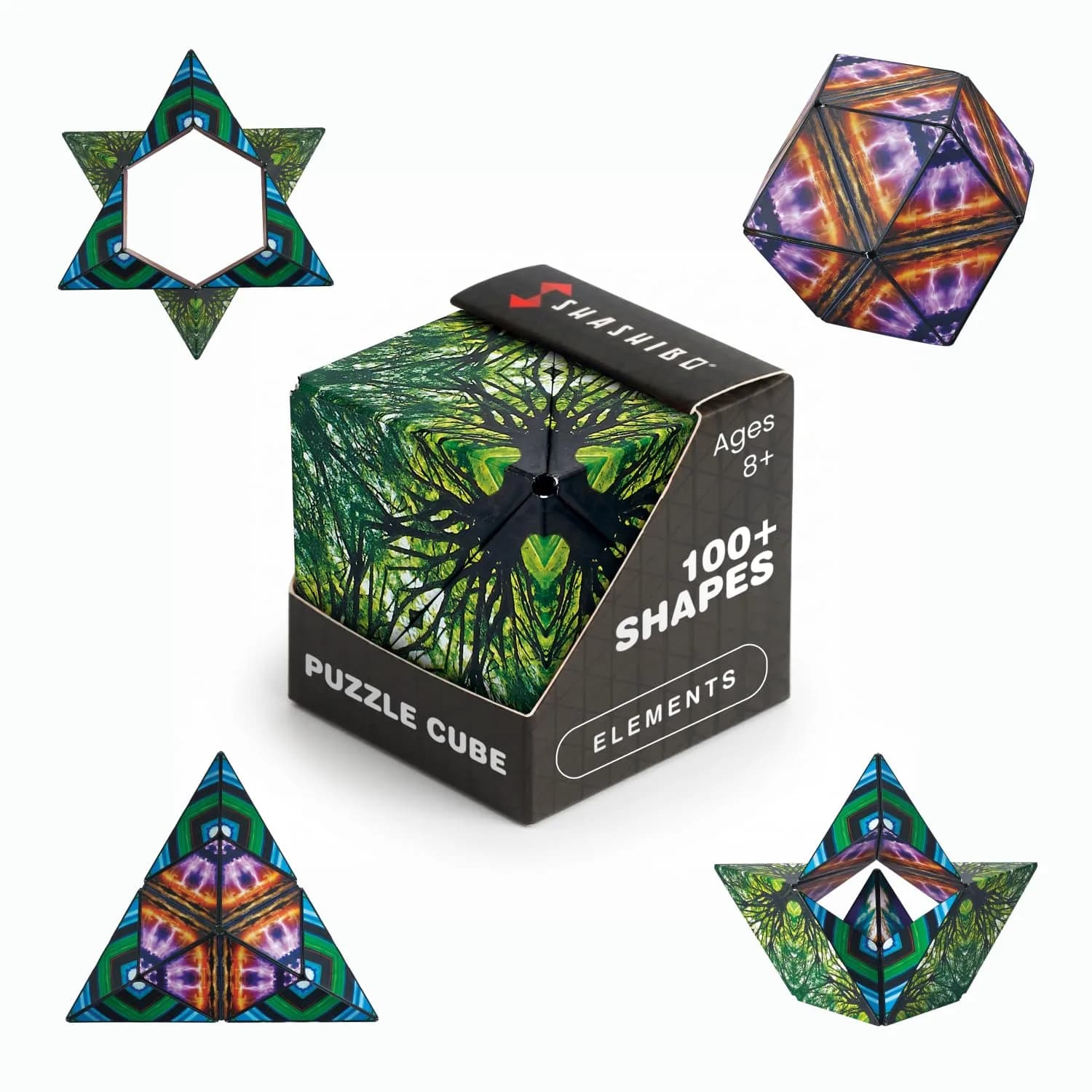 Shashibo DODECA Magnetic Puzzle Cube Elements 6.4cm (2.5in) | STEM Educational Toy for Kids & Adults