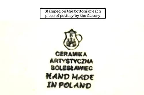 Polish Pottery Plate - Salad/Dessert (7 3/4") - Maple Harvest | Handmade Polish Stoneware thumbnail 5