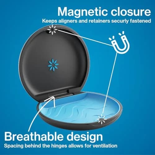 INVISALIGN Great Wave Aligner and Retainer Case | Magnetic Closure, Ventilated Design thumbnail 4