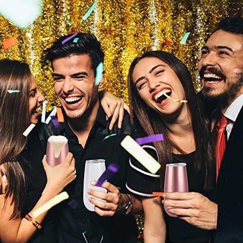 Lifecapido 6 Pack Stemless Insulated Champagne Flute Tumblers 6 Oz | Reusable, Unbreakable, Gift-Ready thumbnail 4
