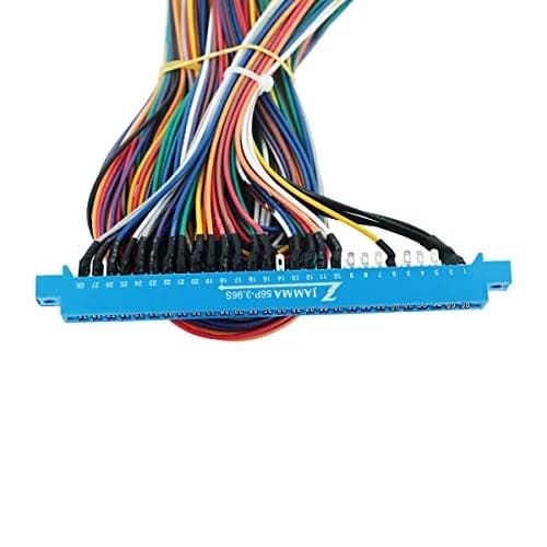 DEVMO 28 Pins Jamma Harness Cabinet Wire Wiring Loom for Arcade Game PCB Video Board Machine Video Consoles Jamma Pandora Box 4 5 6 | 5 Foot Length, 22AWG for Arcade Cabinets thumbnail 3