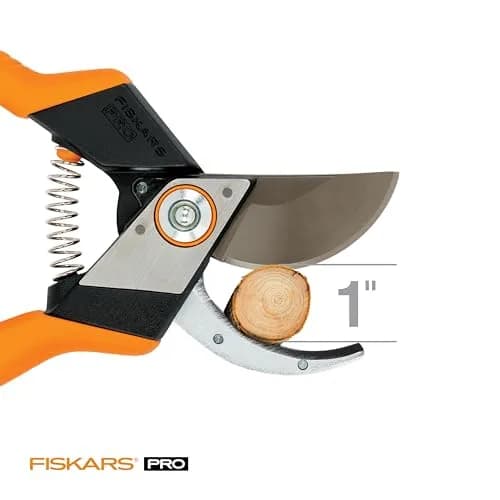 Fiskars Pro Bypass Pruning Shears 1" Cut Capacity | PowerArc Steel Blades for Easier Cuts thumbnail 4