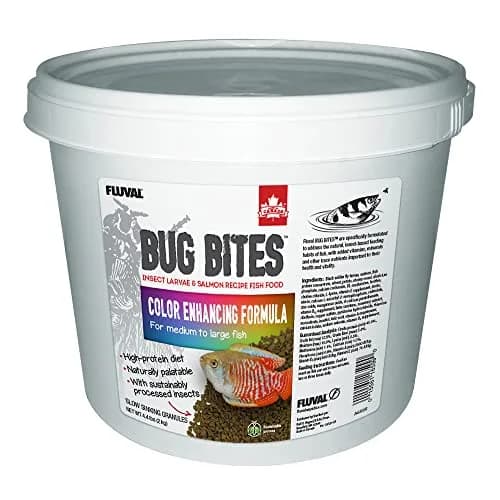 Fluval Bug Bites Color Enhancing Tropical Fish Food 2.27 kg (5 lb) | Insect-Based Granules for All Life Stages thumbnail 1
