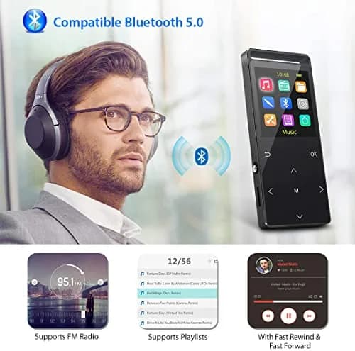 MUSRUN 64GB MP3 Player with Bluetooth & Armband | 64GB (64GB Micro SD Card Included) thumbnail 2