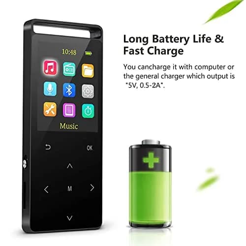 MUSRUN 64GB MP3 Player with Bluetooth & Armband | 64GB (64GB Micro SD Card Included) thumbnail 3