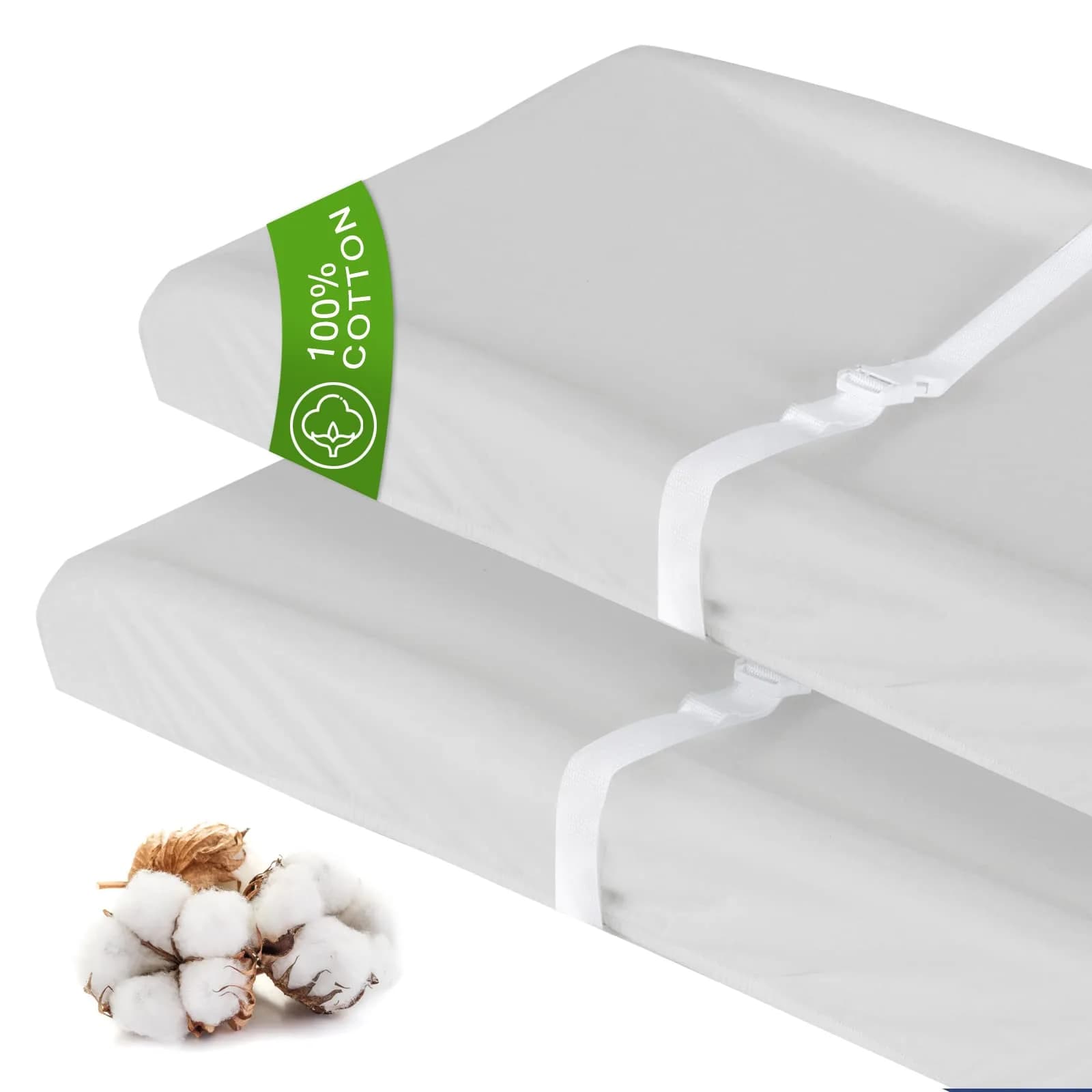Moonsea Changing Pad Covers for Boys Girls | Unisex Cotton 32" x 16" x 5" | Soft & Breathable