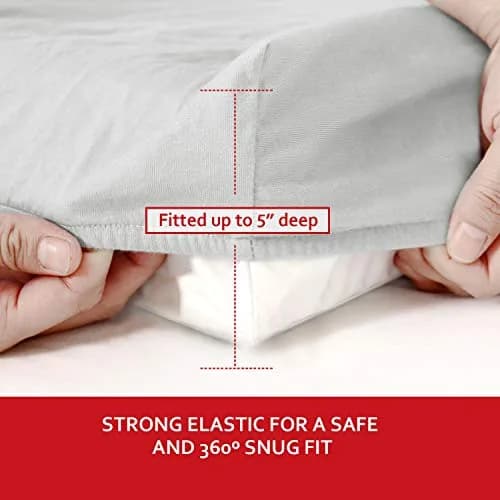 Moonsea Changing Pad Covers for Boys Girls | Unisex Cotton 32" x 16" x 5" | Soft & Breathable thumbnail 3