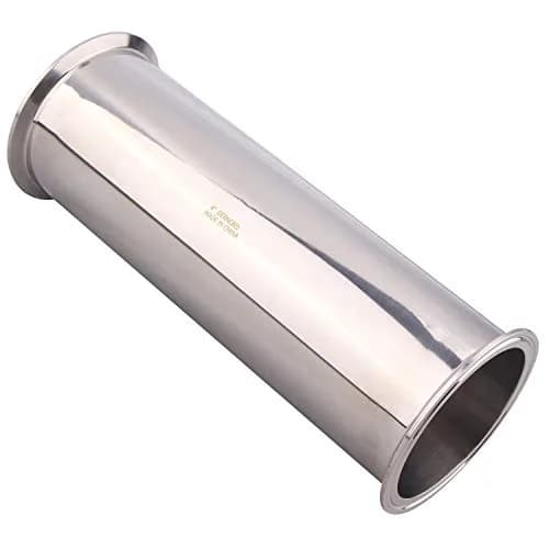DERNORD Sanitary Spool Tube 12 Inch Stainless Steel Seamless with Clamp Ends | 4" Tri Clamp Flange thumbnail 2
