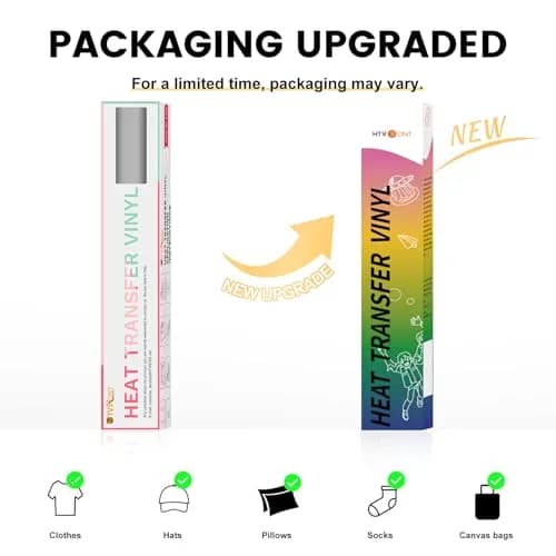 HTVRONT Yellow Heat Transfer Vinyl Roll 5.5m (12" x 20ft) | Easy Cut & Weed for T-Shirts, Bags, Hats thumbnail 8