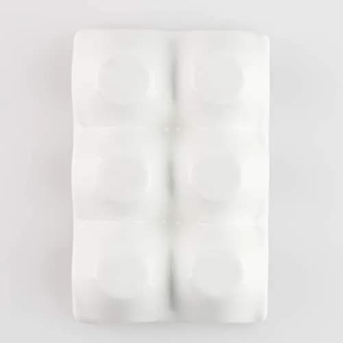 forkmannie Ceramic Egg Holder 6 Cups | Modern Kitchen Storage & Egg Organizer thumbnail 3