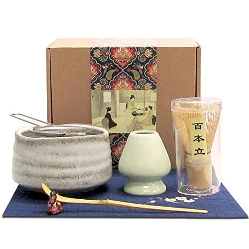 Artcome Matcha Tea Set, 7 Pcs | Traditional Japanese Ceremony Kit with Bamboo & Ceramic Tools thumbnail 1