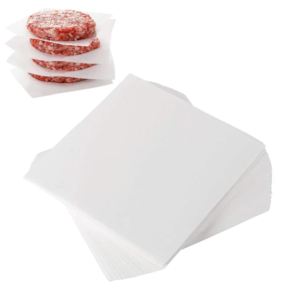 BY KITCHEN 5.5 x 5.5 Inch Burger Patty Paper Squares, 300 Count | Food Grade Parchment for Burgers, Cookies & Candy - main product image