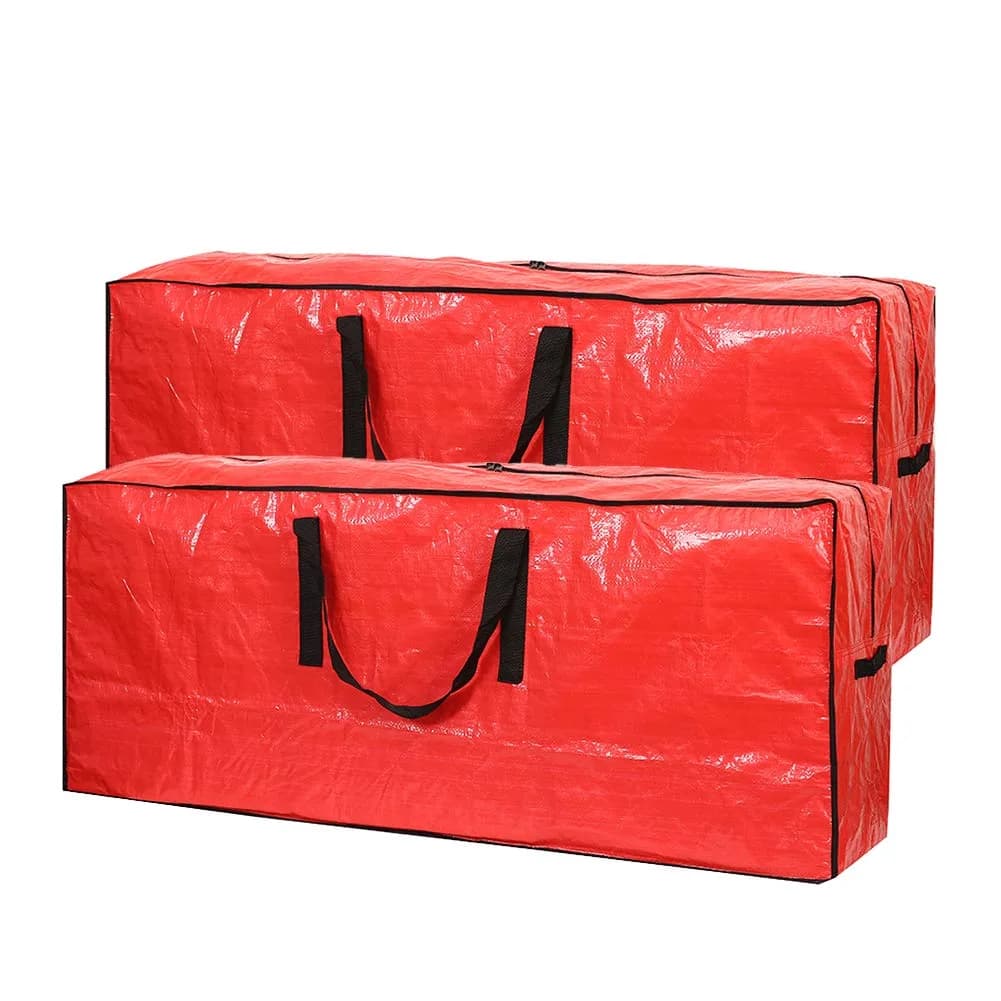 Sattiyrch Christmas Tree Storage Bag 2 Pack 90cm (35.4in) Red | Protects Up to 7.5ft Disassembled Trees