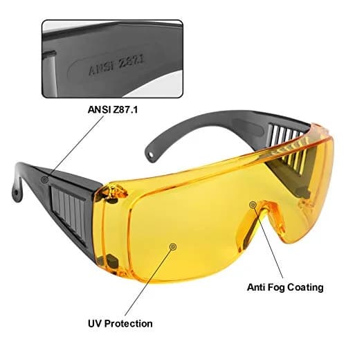 LaneTop Shooting Glasses Over Prescription Glasses | Anti Fog Eye Protection (OTG) thumbnail 2