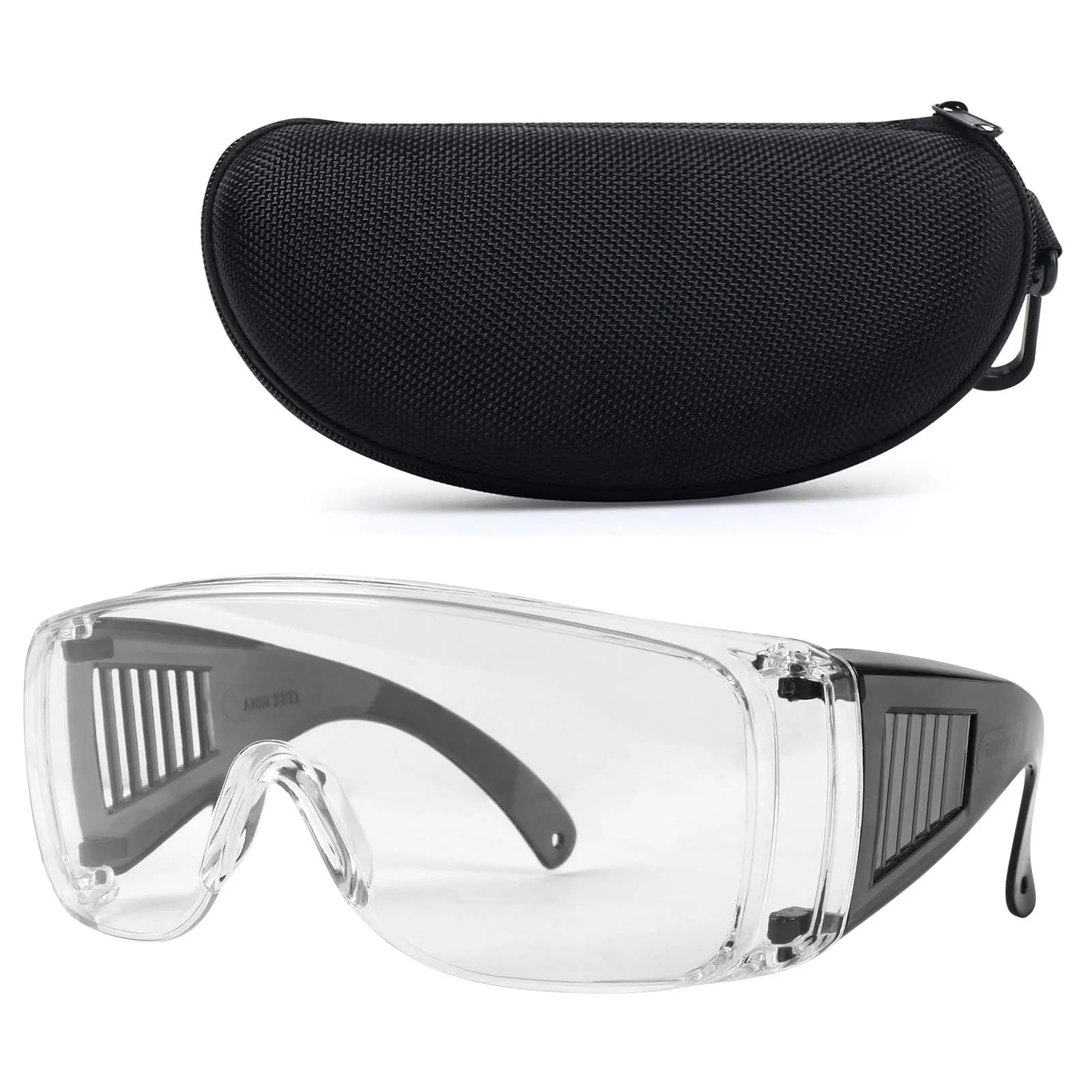 LaneTop Shooting Glasses Over Eyeglasses, Anti Fog Eye Protection for Shooting Range, Clear Lens - main product image