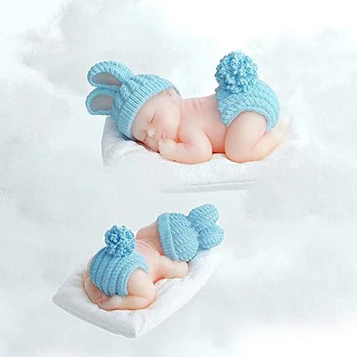 XLZSP 3D Cute Sleeping Baby Silicone Fondant Mold 10.4 cm (4.1 in) | DIY Cake Decorating Supplies thumbnail 4