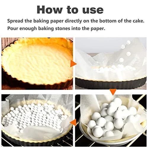 Hommtina Ceramic Pie Weights 2.2Lb | Reusable Baking Beans for Blind Baking in India thumbnail 5