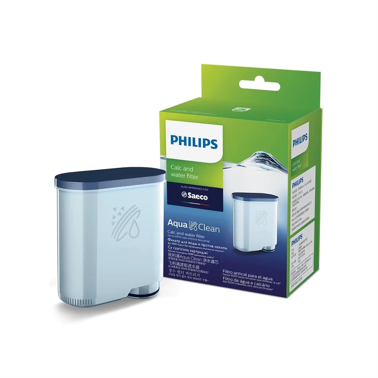 Philips AquaClean Original Calc and Water Filter CA6903/10 | Reduces Limescale for 5,000 Cups