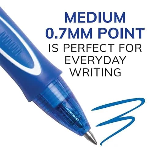 BIC Gelocity Quick Dry Gel Pen, 0.7mm, 24 Pack | Fast-Drying, Comfortable Gel Pens for India thumbnail 2
