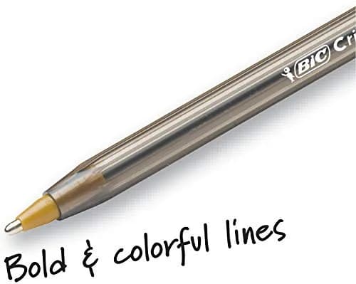 BIC Cristal Xtra Bold Ballpoint Pens 1.6mm | Smooth Ink, Assorted Colors, Pack of 48 thumbnail 5
