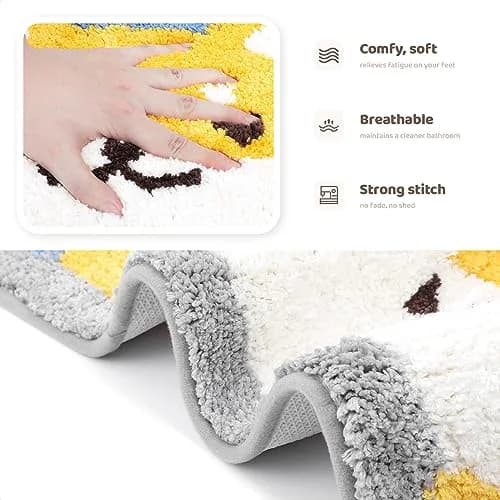 Molesun Shiba Inu Bath Mat 18x30 | Soft Microfiber Absorbent Rug for Bathroom & Kitchen thumbnail 5