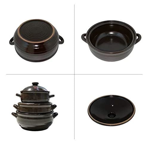 OnggiJonggi Korean Earthenware Clay Hot Pot 1400ml | Traditional Handcrafted Cooking Vessel thumbnail 3