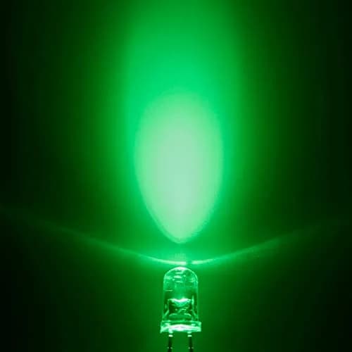 CHANZON 20 pcs Pre-Wired 5mm Green LED Diode Lights (DC 12V) | 15000-18000 mcd Ultrabright thumbnail 6